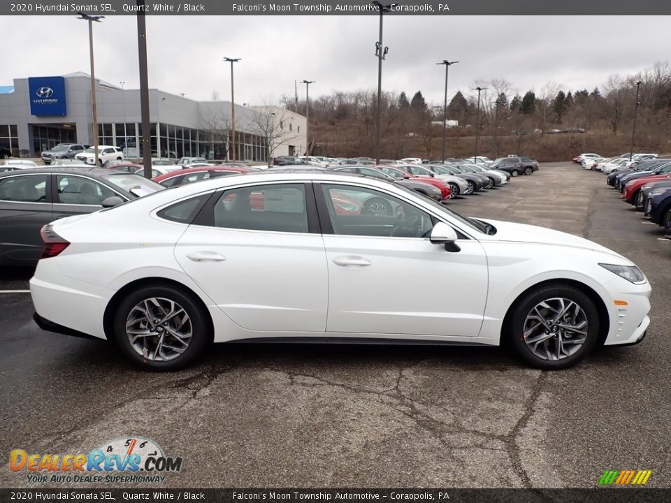 2020 Hyundai Sonata SEL Quartz White / Black Photo #1