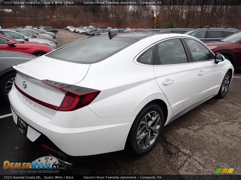 2020 Hyundai Sonata SEL Quartz White / Black Photo #2