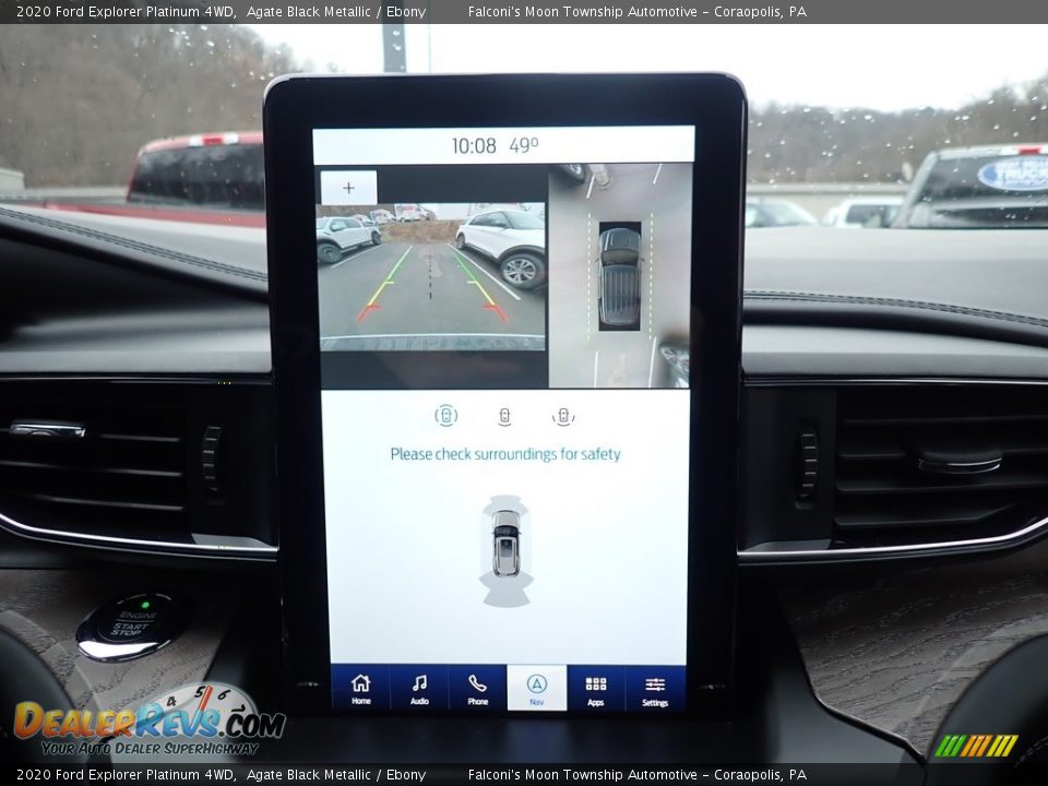2020 Ford Explorer Platinum 4WD Agate Black Metallic / Ebony Photo #14