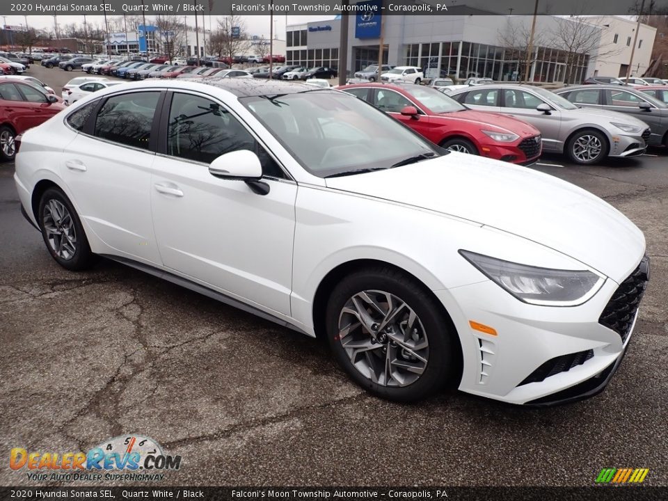 2020 Hyundai Sonata SEL Quartz White / Black Photo #3