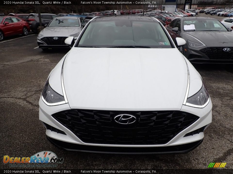 2020 Hyundai Sonata SEL Quartz White / Black Photo #4