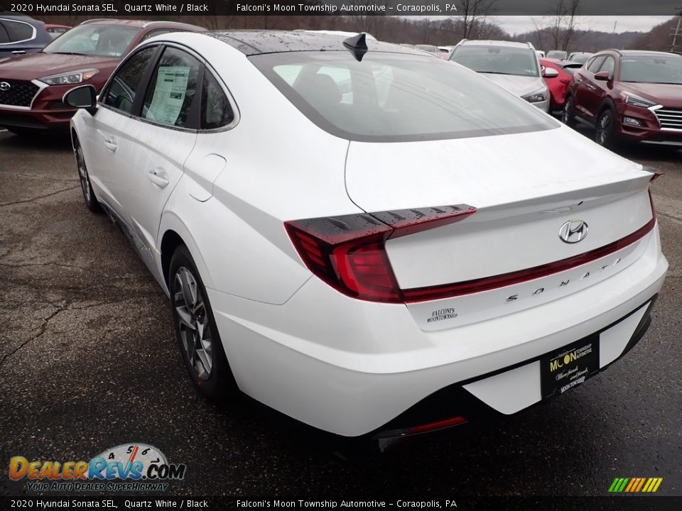 2020 Hyundai Sonata SEL Quartz White / Black Photo #6