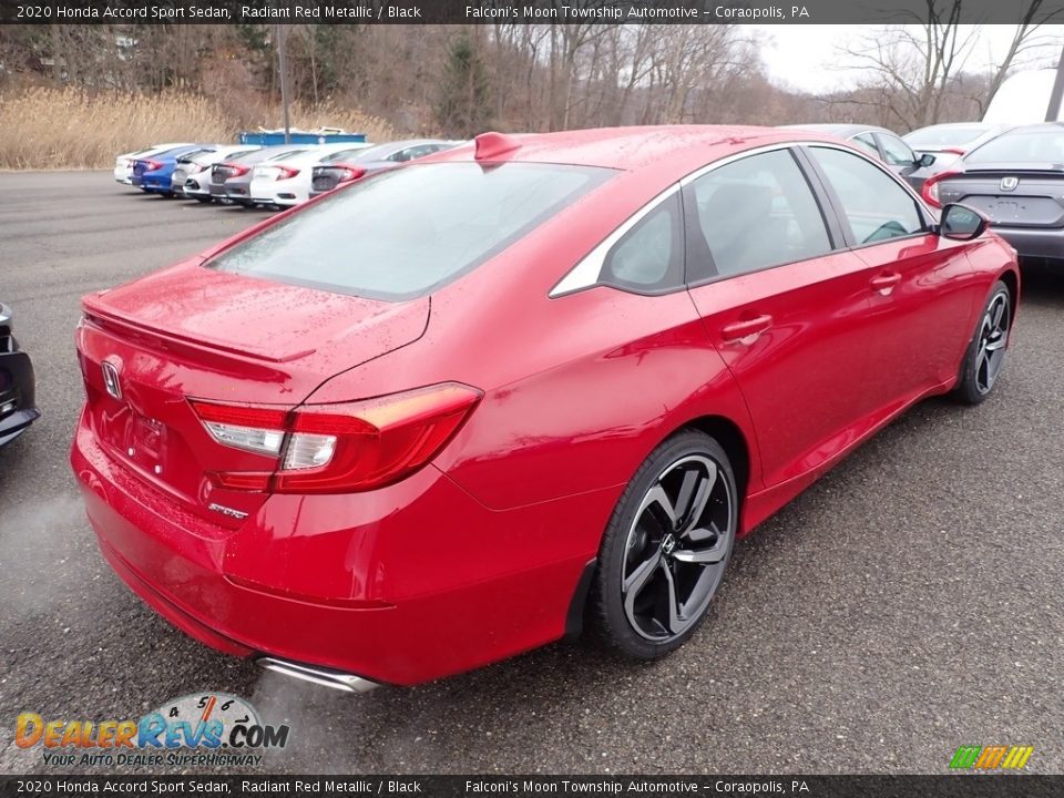 2020 Honda Accord Sport Sedan Radiant Red Metallic / Black Photo #4