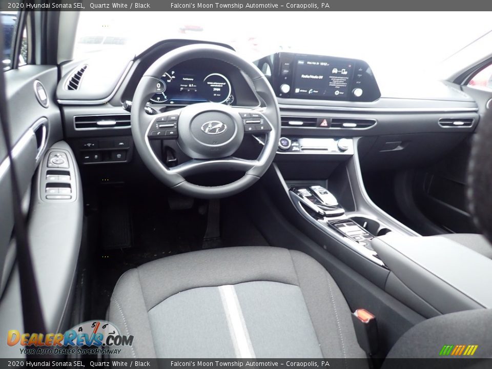 2020 Hyundai Sonata SEL Quartz White / Black Photo #9
