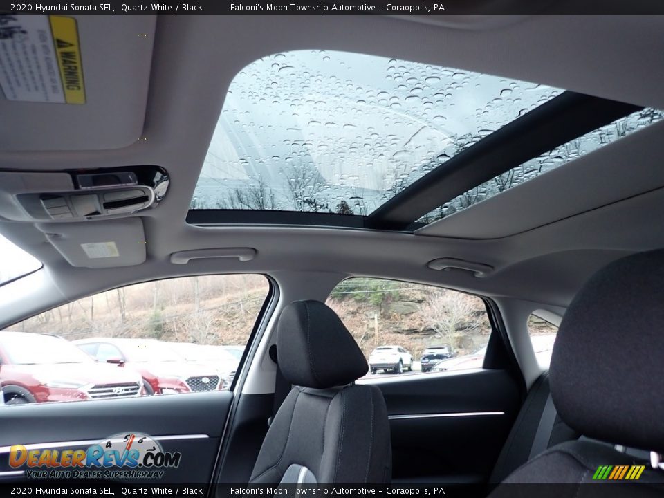 2020 Hyundai Sonata SEL Quartz White / Black Photo #13