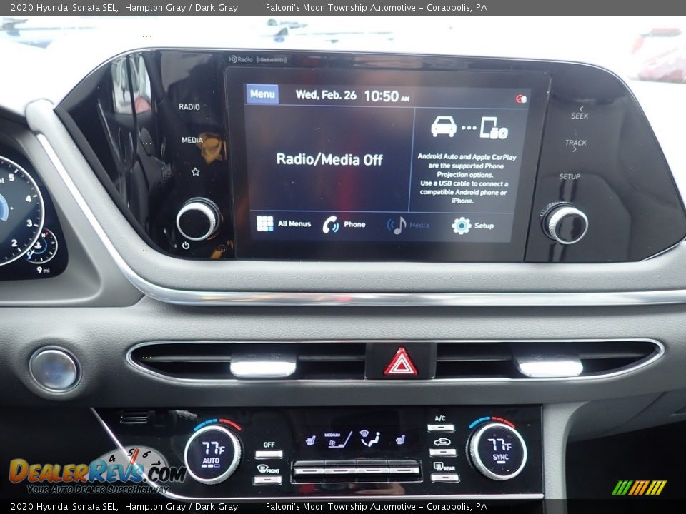2020 Hyundai Sonata SEL Hampton Gray / Dark Gray Photo #14