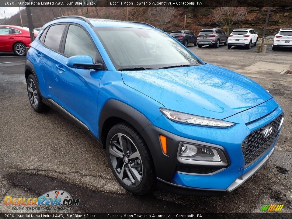 Front 3/4 View of 2020 Hyundai Kona Limited AWD Photo #3