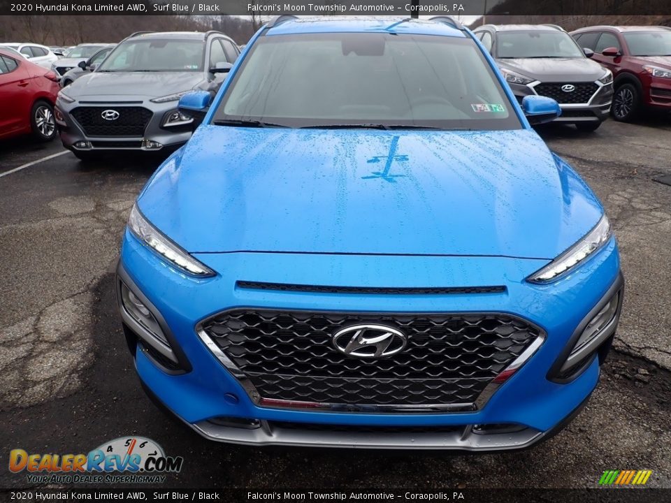 2020 Hyundai Kona Limited AWD Surf Blue / Black Photo #4