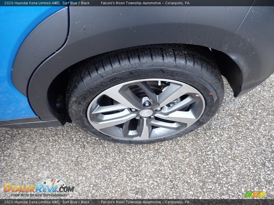 2020 Hyundai Kona Limited AWD Surf Blue / Black Photo #7