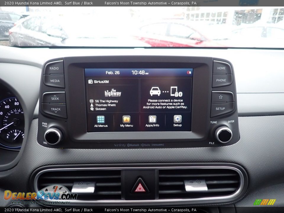 2020 Hyundai Kona Limited AWD Surf Blue / Black Photo #14