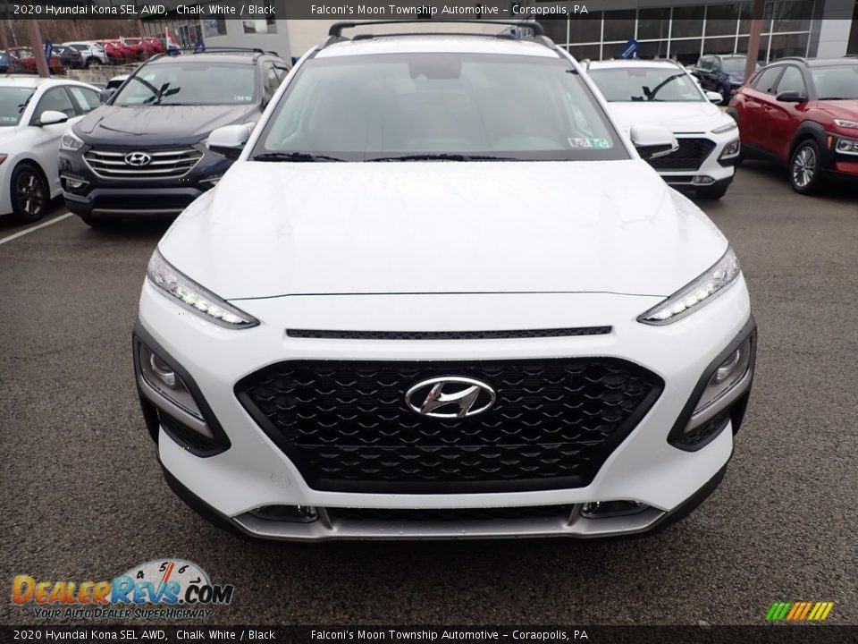 2020 Hyundai Kona SEL AWD Chalk White / Black Photo #4