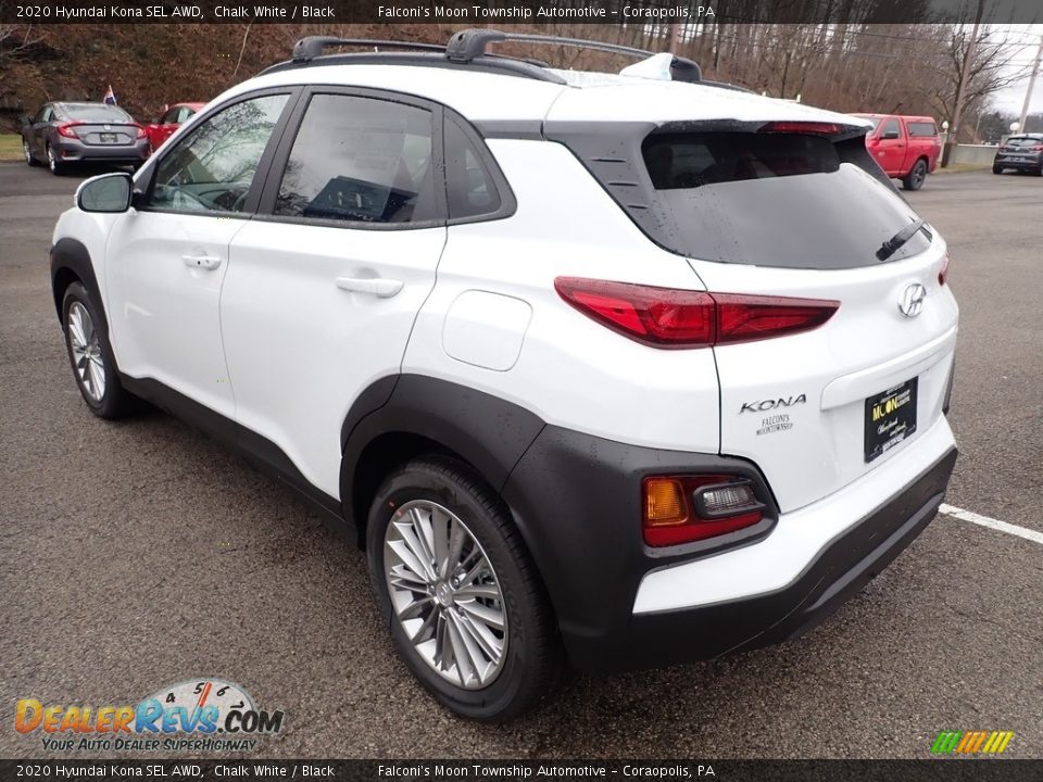 2020 Hyundai Kona SEL AWD Chalk White / Black Photo #6