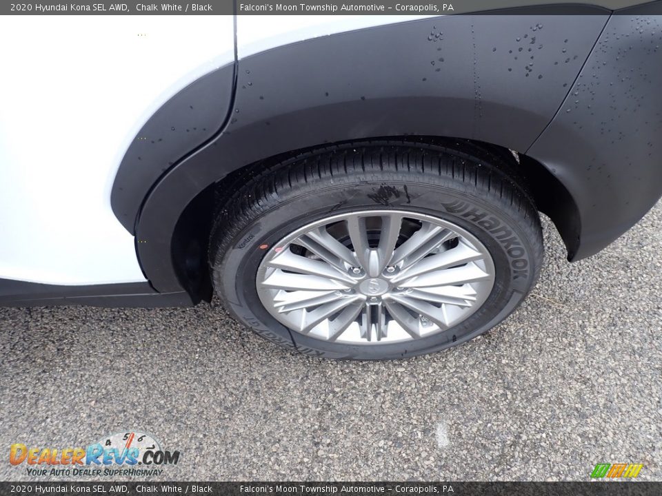 2020 Hyundai Kona SEL AWD Chalk White / Black Photo #7
