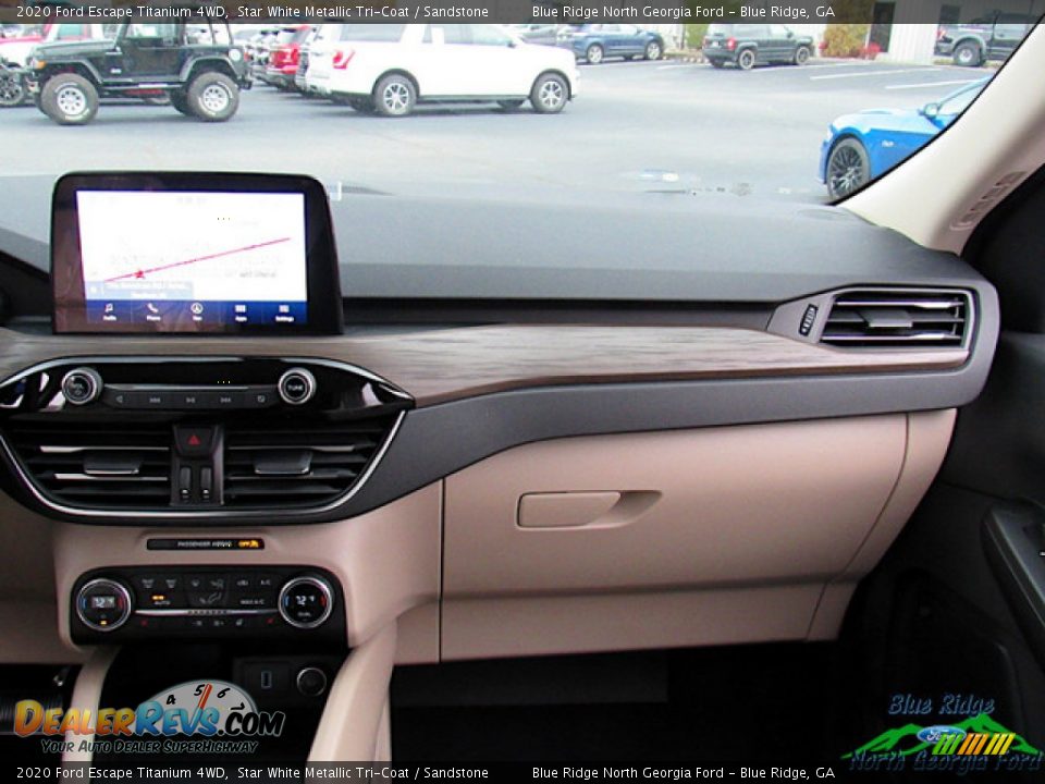 2020 Ford Escape Titanium 4WD Star White Metallic Tri-Coat / Sandstone Photo #16