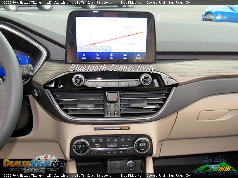2020 Ford Escape Titanium 4WD Star White Metallic Tri-Coat / Sandstone Photo #18