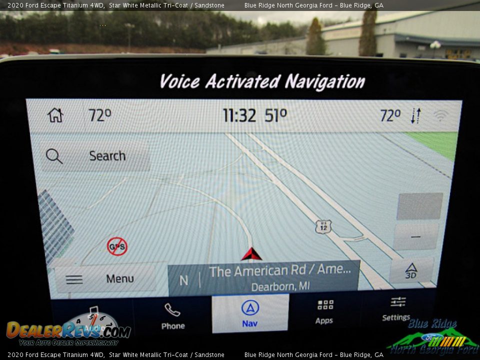 2020 Ford Escape Titanium 4WD Star White Metallic Tri-Coat / Sandstone Photo #20