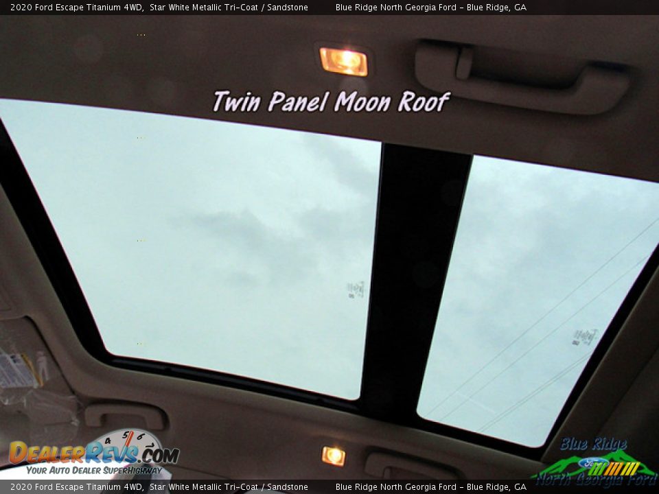 2020 Ford Escape Titanium 4WD Star White Metallic Tri-Coat / Sandstone Photo #23