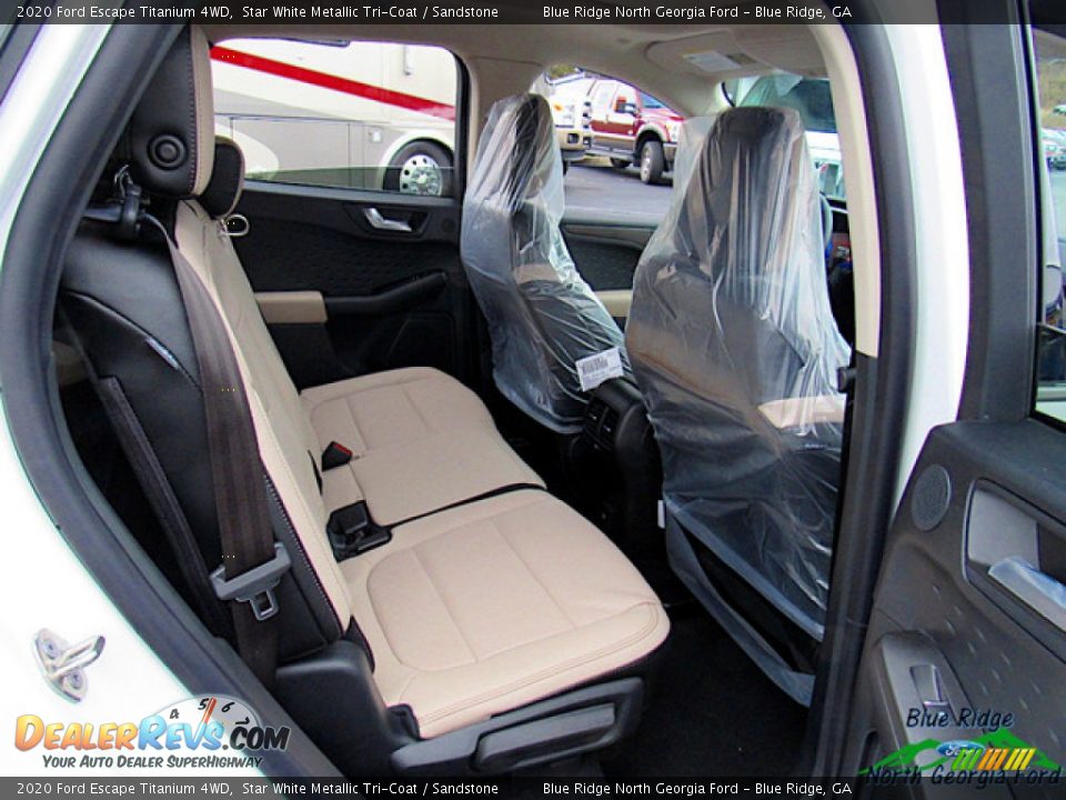 2020 Ford Escape Titanium 4WD Star White Metallic Tri-Coat / Sandstone Photo #29