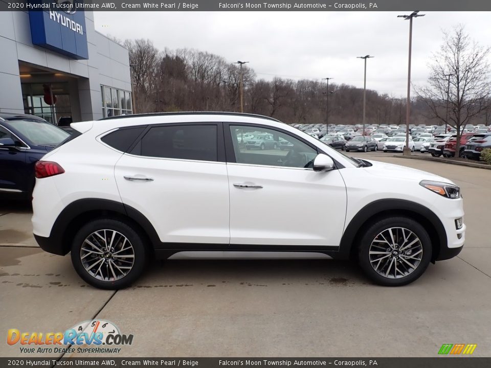 2020 Hyundai Tucson Ultimate AWD Cream White Pearl / Beige Photo #1