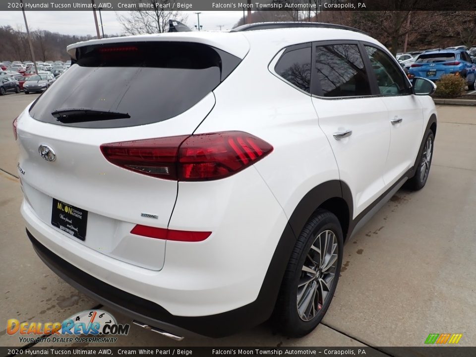 2020 Hyundai Tucson Ultimate AWD Cream White Pearl / Beige Photo #2