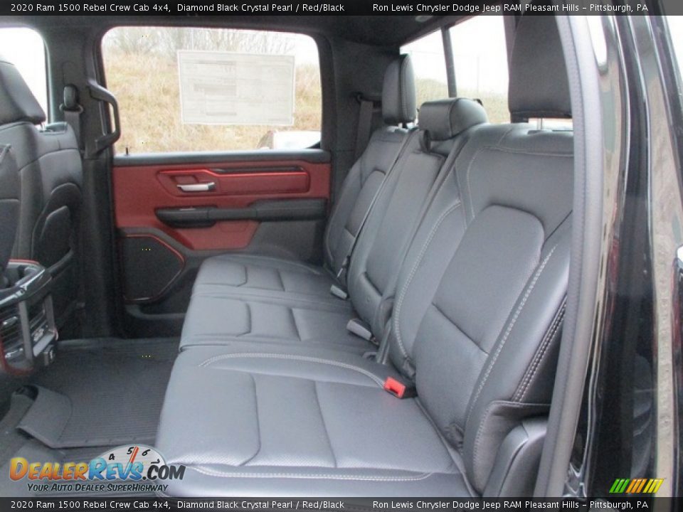 Rear Seat of 2020 Ram 1500 Rebel Crew Cab 4x4 Photo #11