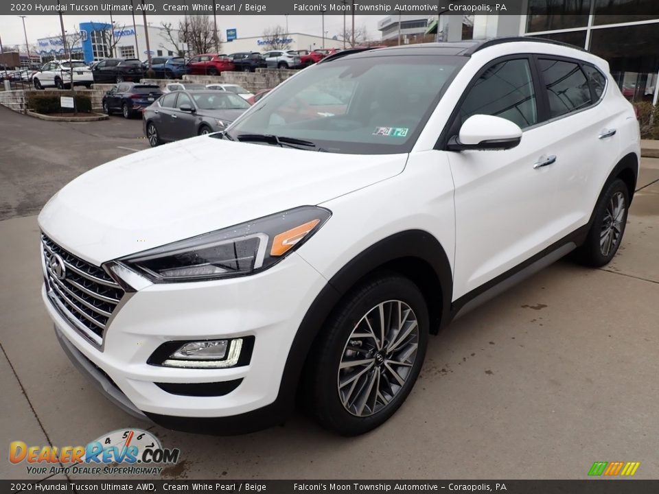 2020 Hyundai Tucson Ultimate AWD Cream White Pearl / Beige Photo #5