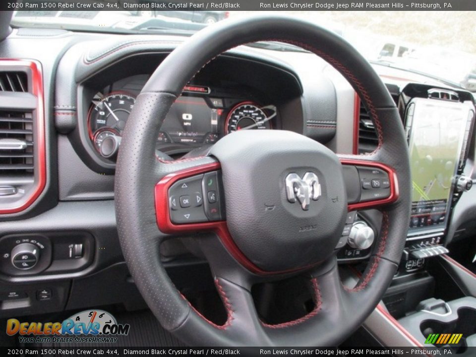 2020 Ram 1500 Rebel Crew Cab 4x4 Steering Wheel Photo #13