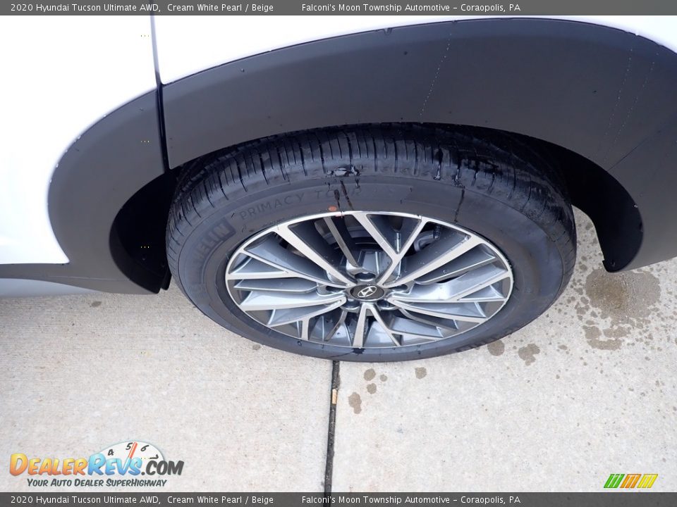 2020 Hyundai Tucson Ultimate AWD Cream White Pearl / Beige Photo #7