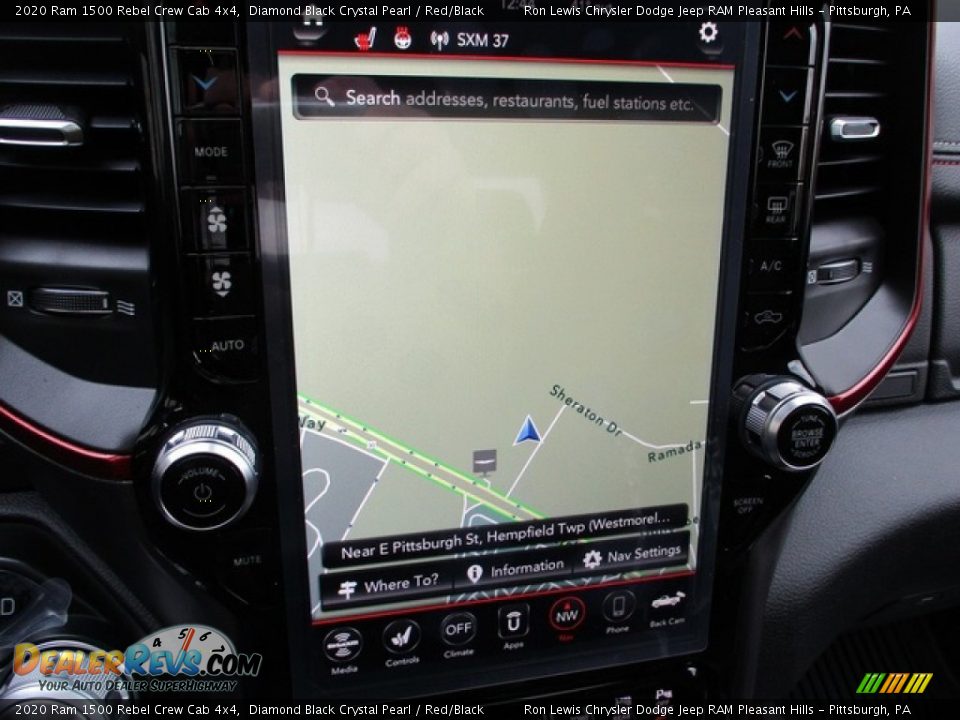 Navigation of 2020 Ram 1500 Rebel Crew Cab 4x4 Photo #14