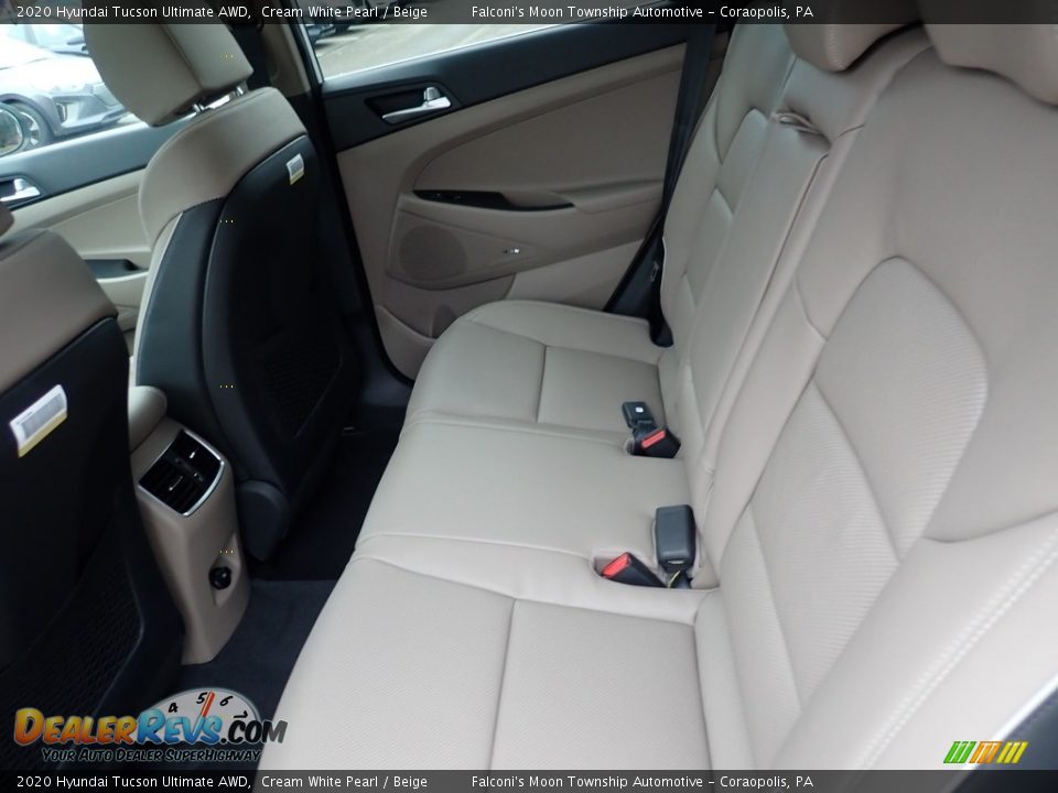 2020 Hyundai Tucson Ultimate AWD Cream White Pearl / Beige Photo #8