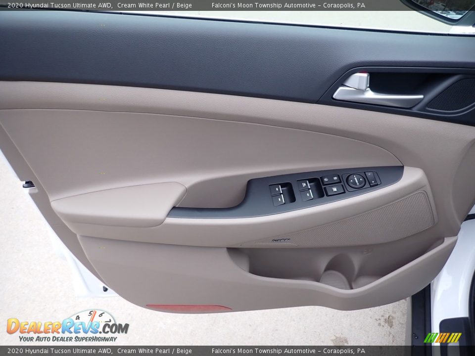 2020 Hyundai Tucson Ultimate AWD Cream White Pearl / Beige Photo #10