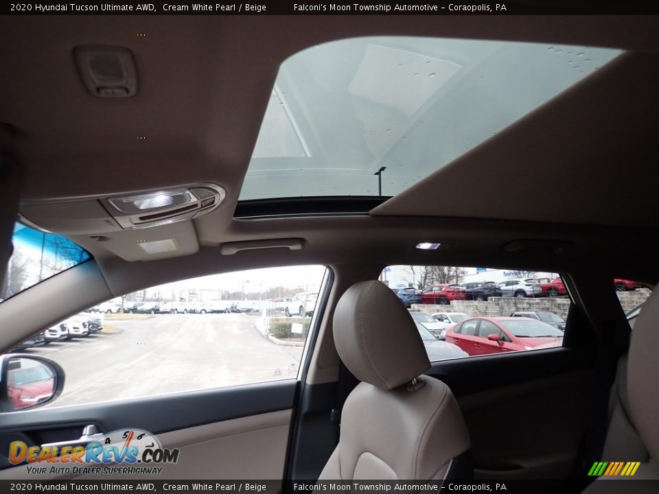 2020 Hyundai Tucson Ultimate AWD Cream White Pearl / Beige Photo #13