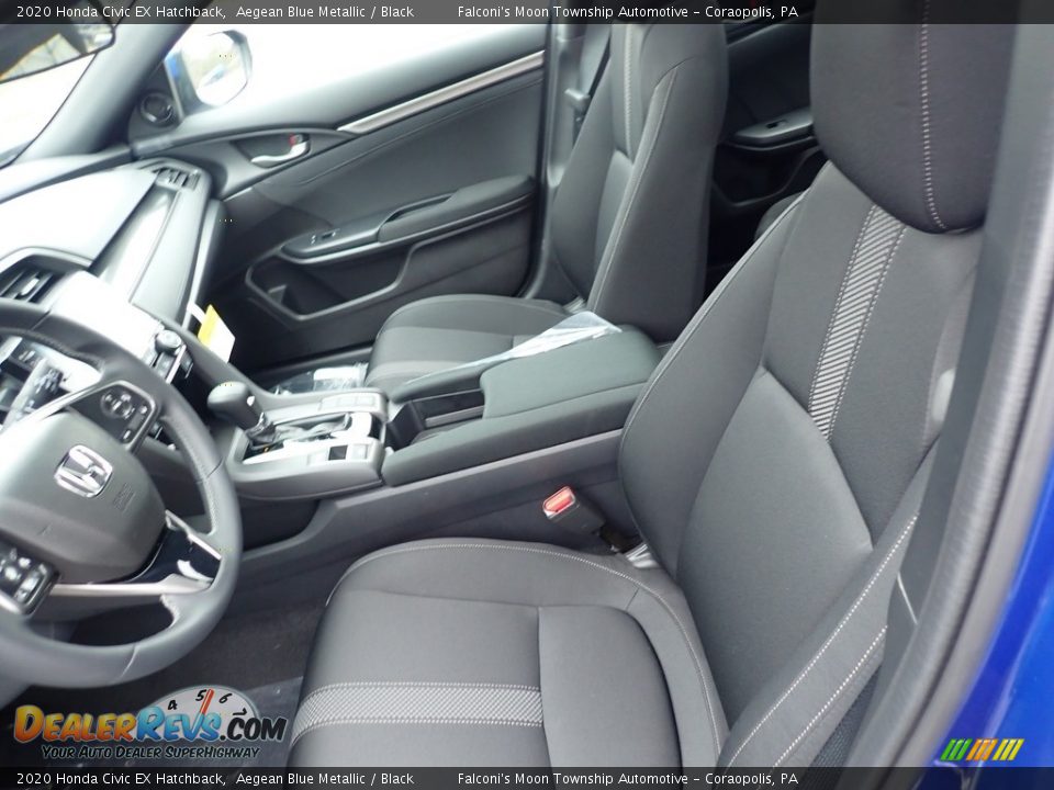 2020 Honda Civic EX Hatchback Aegean Blue Metallic / Black Photo #8