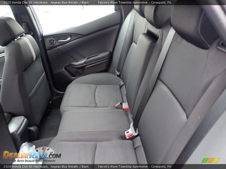 2020 Honda Civic EX Hatchback Aegean Blue Metallic / Black Photo #9