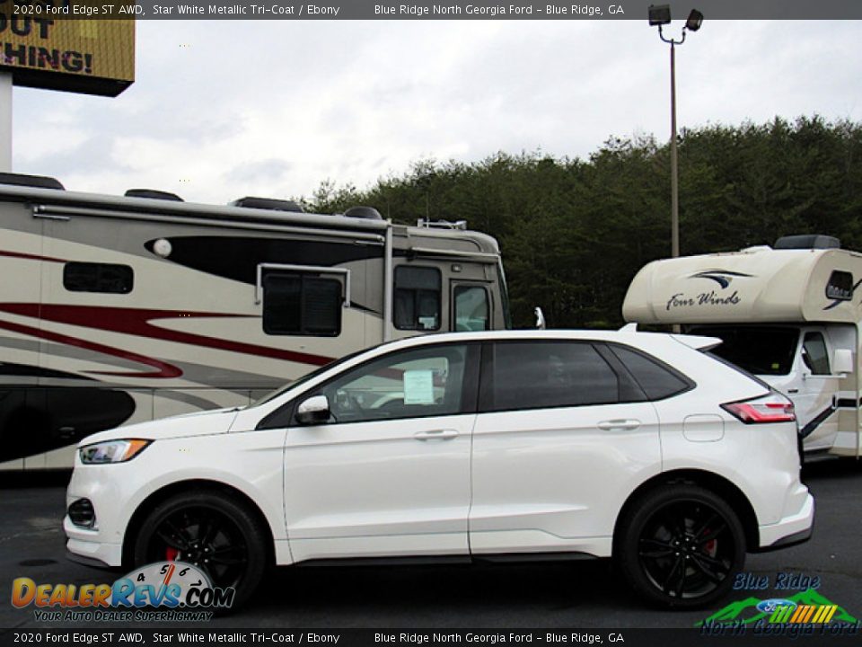 2020 Ford Edge ST AWD Star White Metallic Tri-Coat / Ebony Photo #2