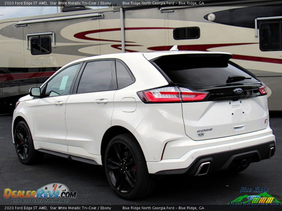 2020 Ford Edge ST AWD Star White Metallic Tri-Coat / Ebony Photo #3