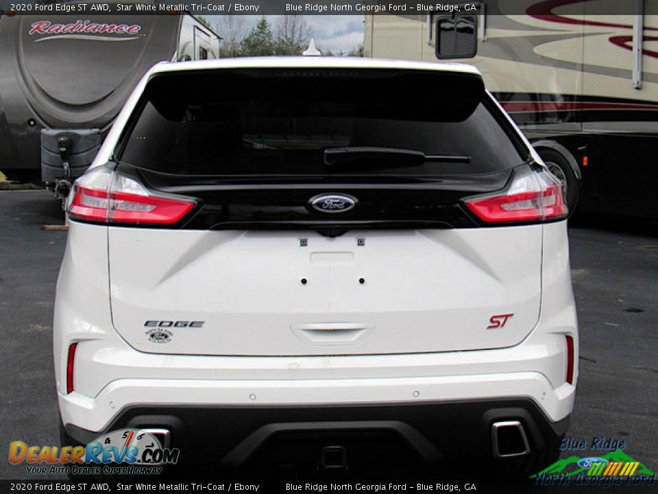 2020 Ford Edge ST AWD Star White Metallic Tri-Coat / Ebony Photo #4