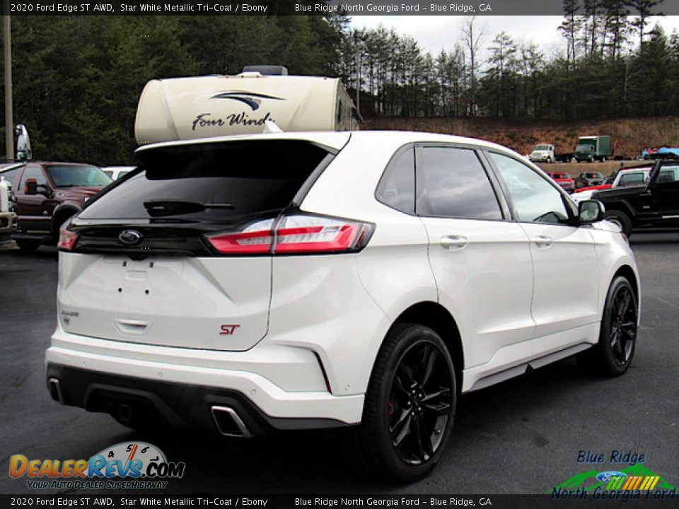 2020 Ford Edge ST AWD Star White Metallic Tri-Coat / Ebony Photo #5