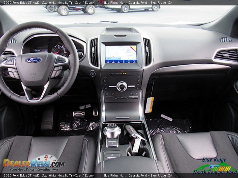 2020 Ford Edge ST AWD Star White Metallic Tri-Coat / Ebony Photo #15