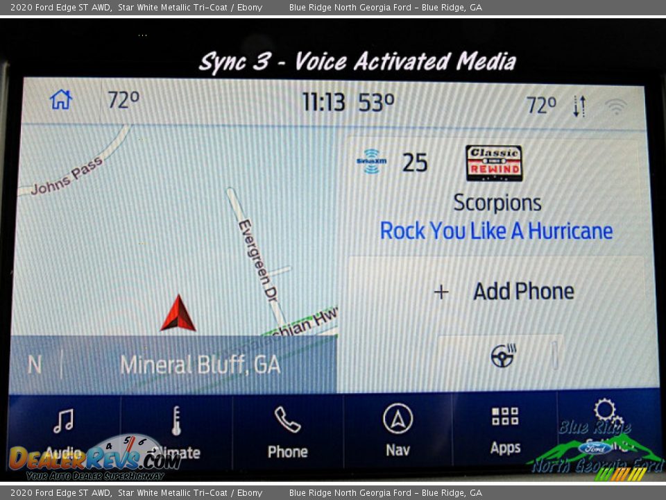 2020 Ford Edge ST AWD Star White Metallic Tri-Coat / Ebony Photo #19