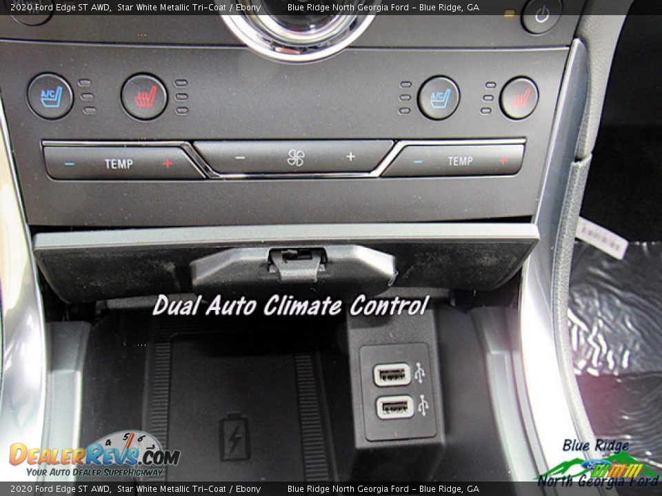 2020 Ford Edge ST AWD Star White Metallic Tri-Coat / Ebony Photo #22