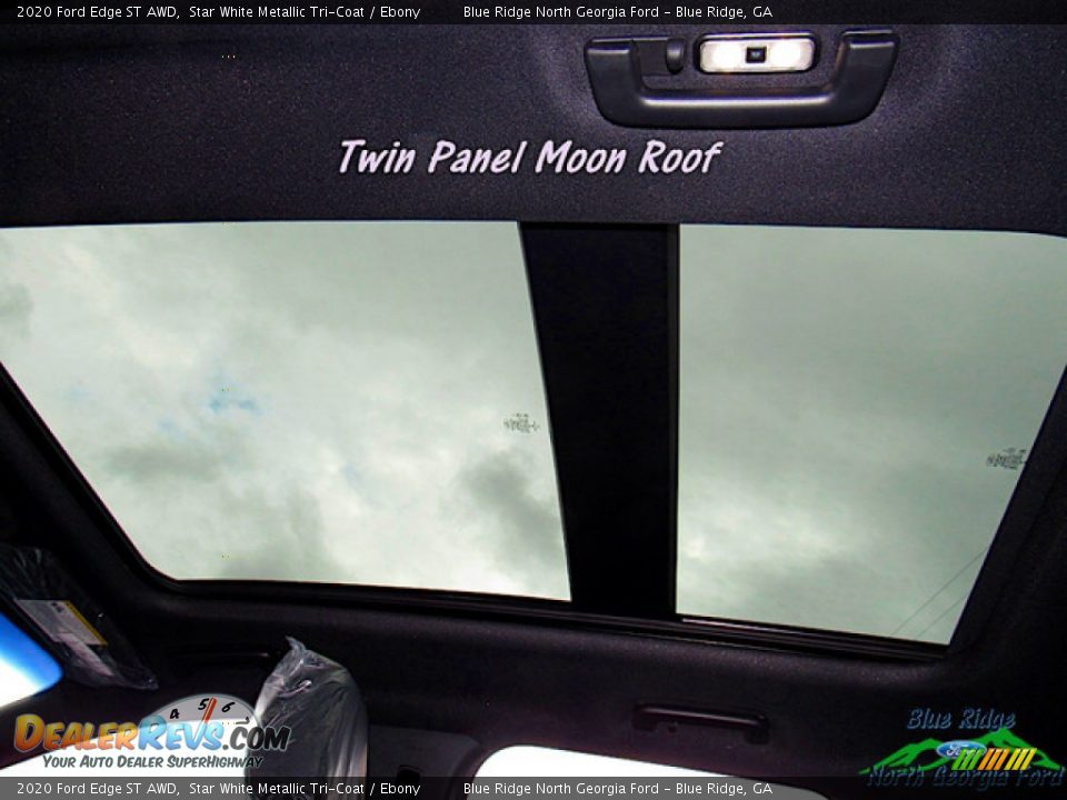 2020 Ford Edge ST AWD Star White Metallic Tri-Coat / Ebony Photo #24
