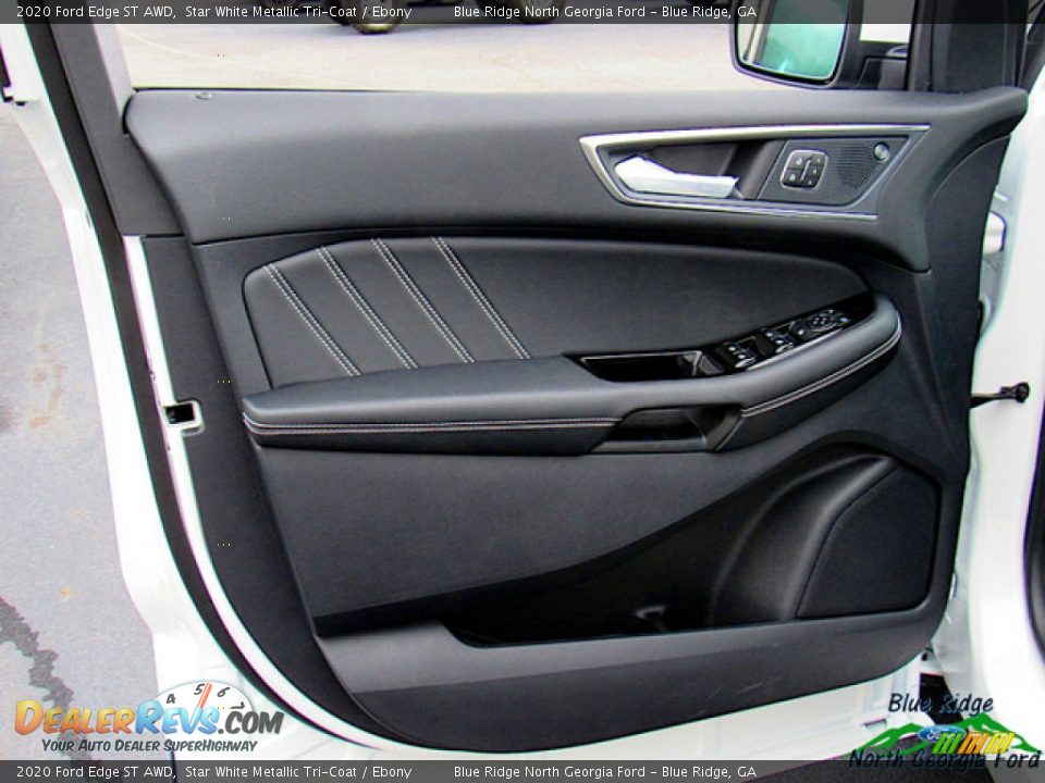2020 Ford Edge ST AWD Star White Metallic Tri-Coat / Ebony Photo #26