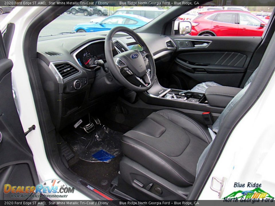 2020 Ford Edge ST AWD Star White Metallic Tri-Coat / Ebony Photo #27