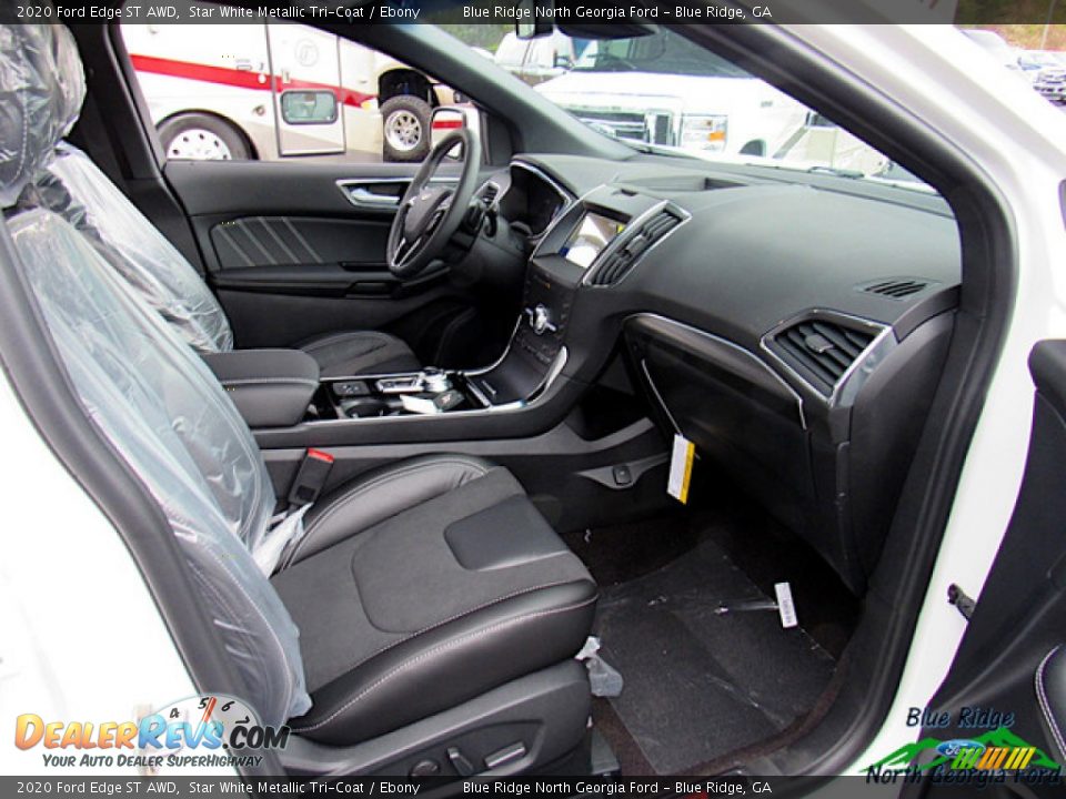 2020 Ford Edge ST AWD Star White Metallic Tri-Coat / Ebony Photo #28