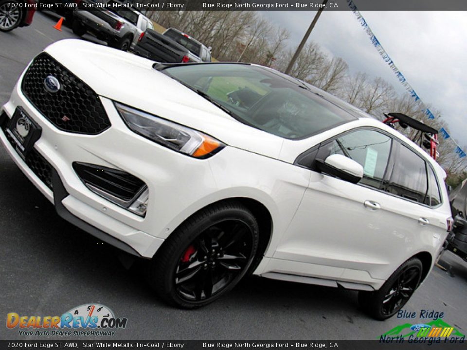 2020 Ford Edge ST AWD Star White Metallic Tri-Coat / Ebony Photo #30