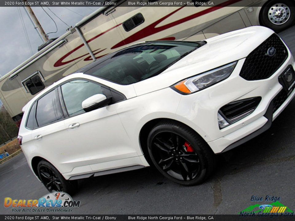 2020 Ford Edge ST AWD Star White Metallic Tri-Coat / Ebony Photo #31