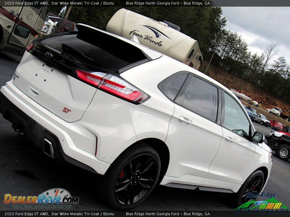 2020 Ford Edge ST AWD Star White Metallic Tri-Coat / Ebony Photo #32