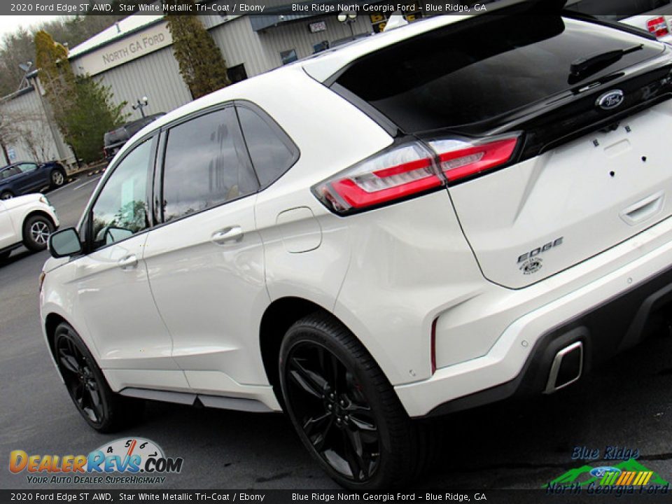 2020 Ford Edge ST AWD Star White Metallic Tri-Coat / Ebony Photo #33