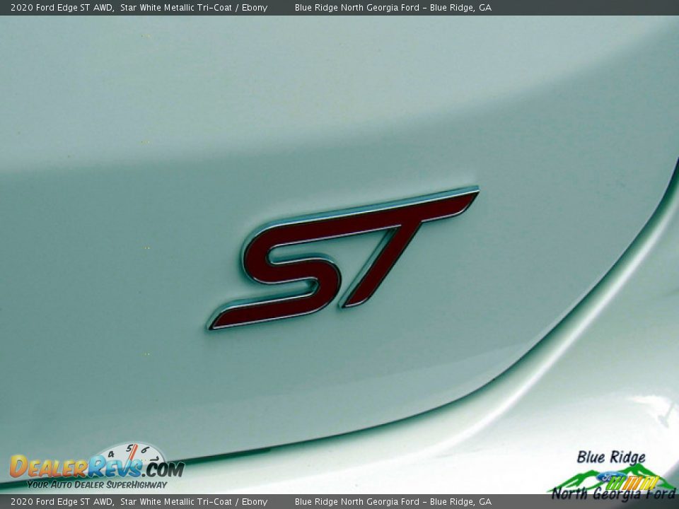 2020 Ford Edge ST AWD Star White Metallic Tri-Coat / Ebony Photo #35